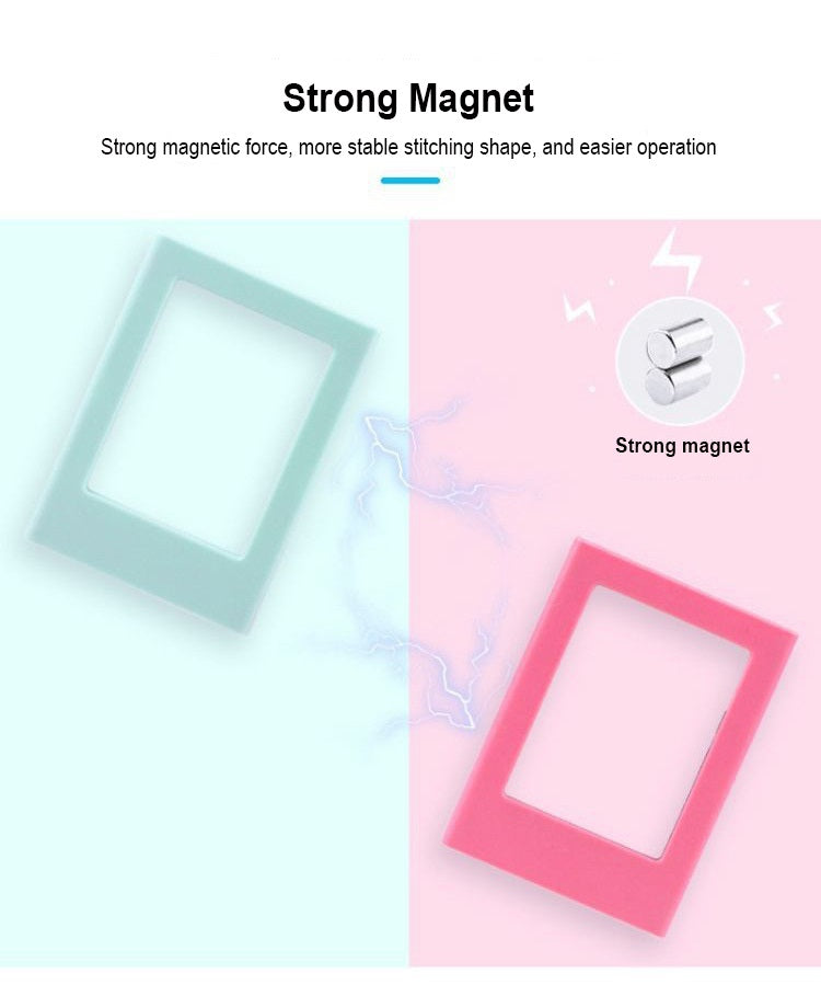 Magnetic Photo Frames for Fujifilm Instax Mini Film Papers, Colorful Double Sided Fridge Picture Frame, Magnets Children