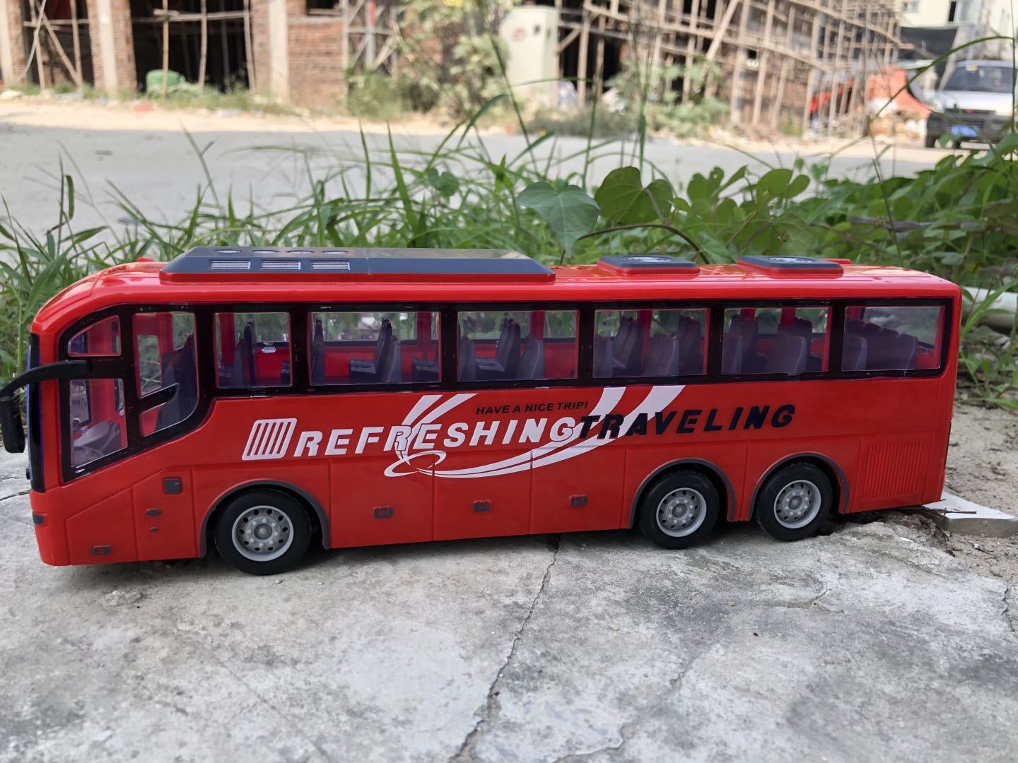 Simulation Remote Control School Bus Toy For Kids Mainan Kerata Remote Control Bas Sekolah Mainan Budak(2708)