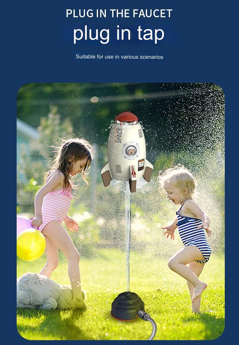 Rocket Launcher Toys Outdoor Rocket Water Pressure Lift Sprinkler Toy Fun Interaction In Garden Lawn Water Spray Toys