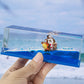 One Piece Thousand Sunny Ship Fluid Figure Liquid Drift Bottl Creative Ship Sea Hourglass Healing Decompression Model