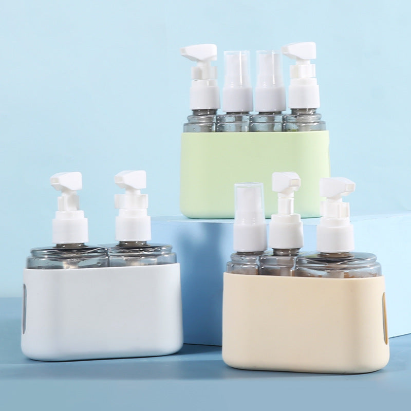 Bottle travel sub-bottle four-in-one set spray bottle emulsion bottle portable empty bottle ultra-fine fog Facial