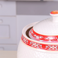 ceramic rice jar household kitchen with lid rice bucket sealed jar storage jar moisture-proof and insect-proof rice jar