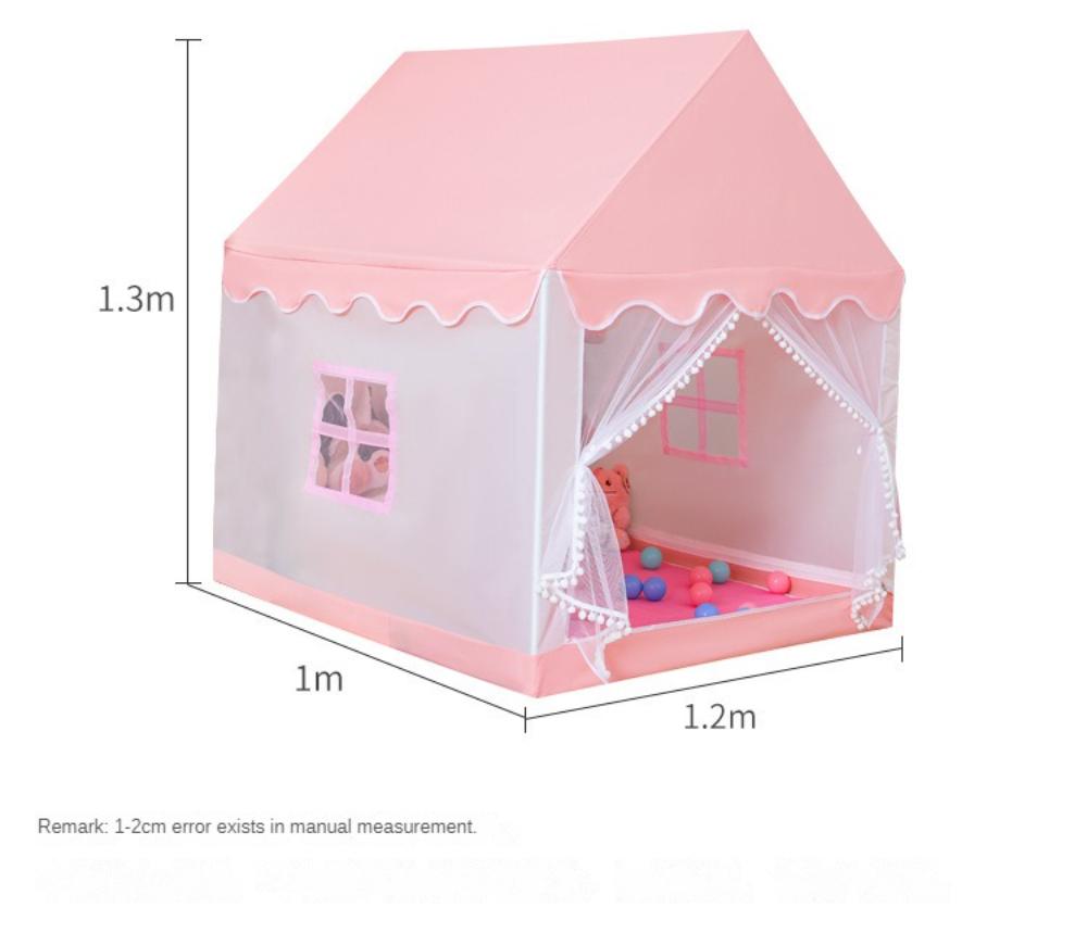 Kids Large Play Tents Big Size Oxford Fabric Playhouse Toy with Star Light for Girls Kids Indoor Castle House