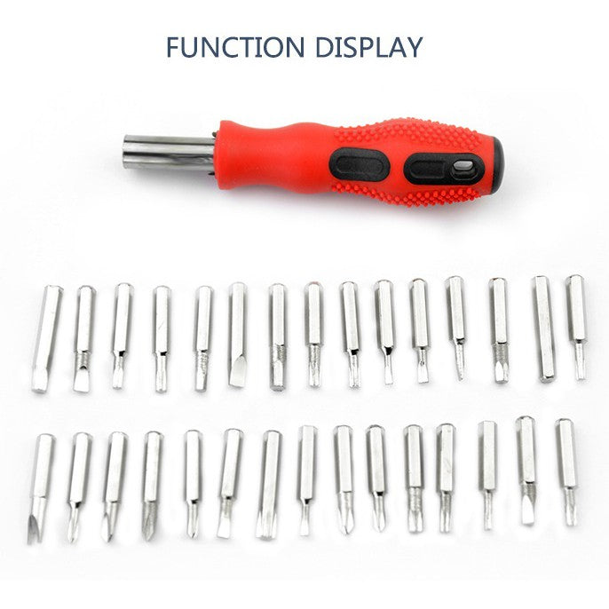 Multipurpose screwdriver set portable kit DIY repair tools 31-in-1 laptop, phone, spectacle, apple, home