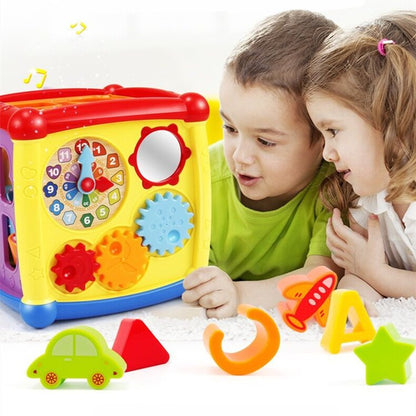 Baby Educational Music Toy Activity Cube Piano Shape Time Alphabet Figures