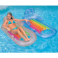 Inflatable Water Floating Row With Armrest Backrest Beach Summer Swimming Pool Floating Bed Lounge Chairs Water Sports