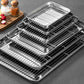 Premium Stainless Steel Oven Baking Tray Removable Cooling Rack Set Plate BBQ Tray Pan Dish Grill Mesh Kitchen Tool