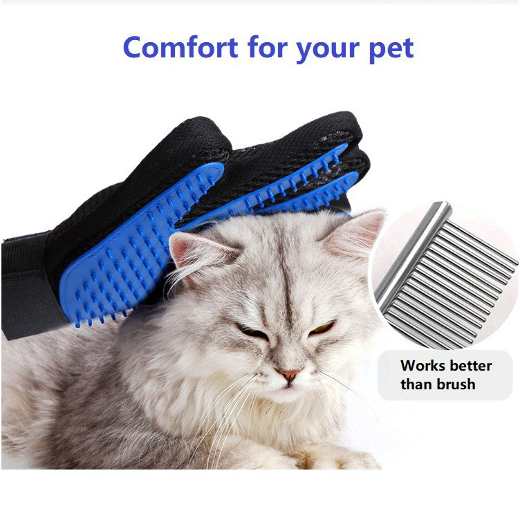 Copy of L+R Hand Pet Glove Cat Dog Grooming Hair Brush Remover Deshedding