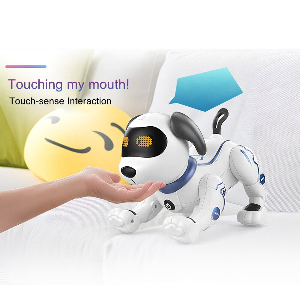 LE NENG TOYS Robot Dog K16A Electronic Pets Stunt Dog Voice Command Programmable Touch-sense Music Song Toy For Kids