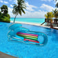 Inflatable Water Floating Row With Armrest Backrest Beach Summer Swimming Pool Floating Bed Lounge Chairs Water Sports