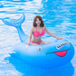 Whale Narwhal Floatie Floating Inflatable Pool Float For Kids Adult Float Raft Water Floating Boat Ride-On Swimming