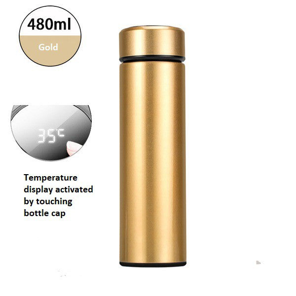 Vacuum Cup Insulated Hot And Cold Thermos Flask Water Bottle Thermal Temperature Cup Tumbler 480ML Easy and Durable