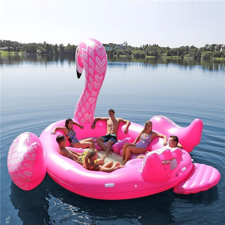 Giant Flamingo Unicorn Pool Float Inflatable Beach Party Swimming Floating Boat Toy Summer Rest Water Air Mattress Adult