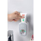 ECOCO Wall Mount Household Automatic Toothpaste Dispenser Toothbrush Holder Wall Mount Bathroom Accessories Set Rack