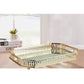 Crystal Tray Decorative Organizer Dessert Serving Nordic Style Retro Hollow Gold-plated Luxury Home Stylish Decoration