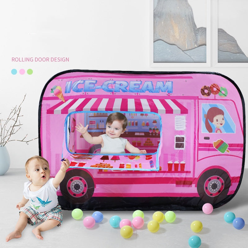 Children Play Tent Kids Bus Folding Ice-Cream School Bus Tent All Time Favorite