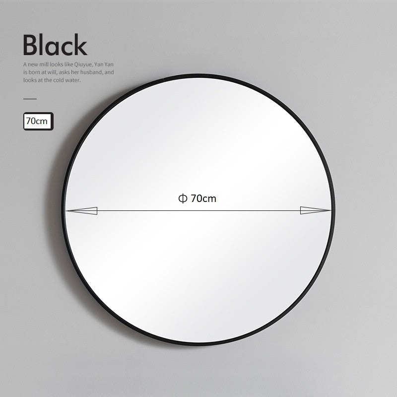 Copy of Wall Hanging Round Mirror Bathroom Toilet Living Room Corridor Bedroom Wall Mounted Black Mirror 40/50/60/70cm