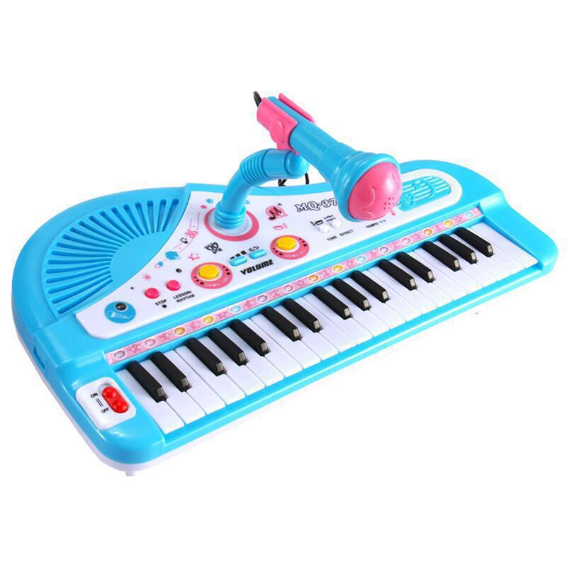 Kids Piano 37 Key Keyboard Piano Musical Toy With Microphone For Children's Toy Musical Instrument