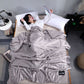 Silk Blanket Silky Cooling Thin Quilt Smooth Blankets Solid Comforter Bed Cover Cooling Summer Blanket Silk Lightweight