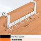 Copy of Black/White 6 Door Hooks Hole-free Practical Hat Clothes Wall Hook Coat Towel Hanger Rack for Door Back Kitchen Bathroom