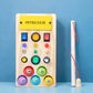 Treeyear LED Light Switch Toys for Toddlers Montessori Busy Board Button Switch Toy Light Up Activity Board Sensory