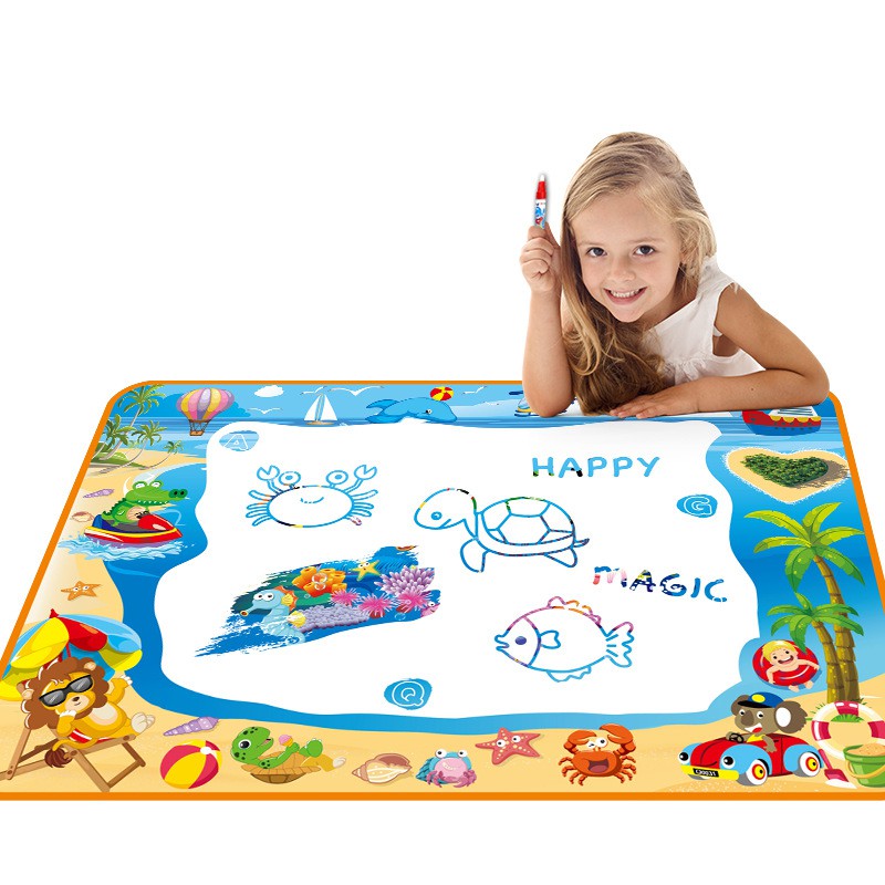 Kids Water Drawing Mat Educational Magic Pen Gift Non Toxic