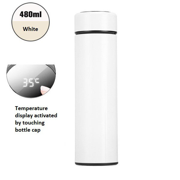 Vacuum Cup Insulated Hot And Cold Thermos Flask Water Bottle Thermal Temperature Cup Tumbler 480ML Easy and Durable