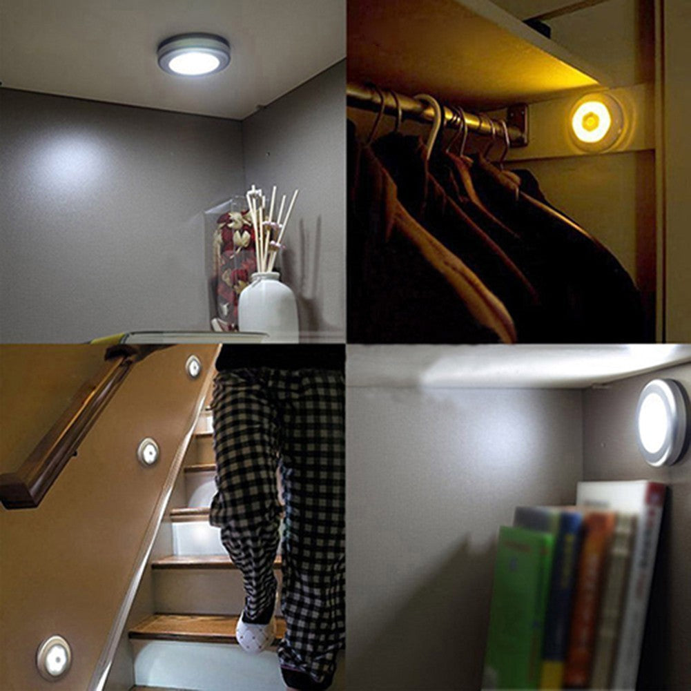 LED Motion Sensor Light Night Lamp Wardrobe Stairs Drawer Cabinet Locker