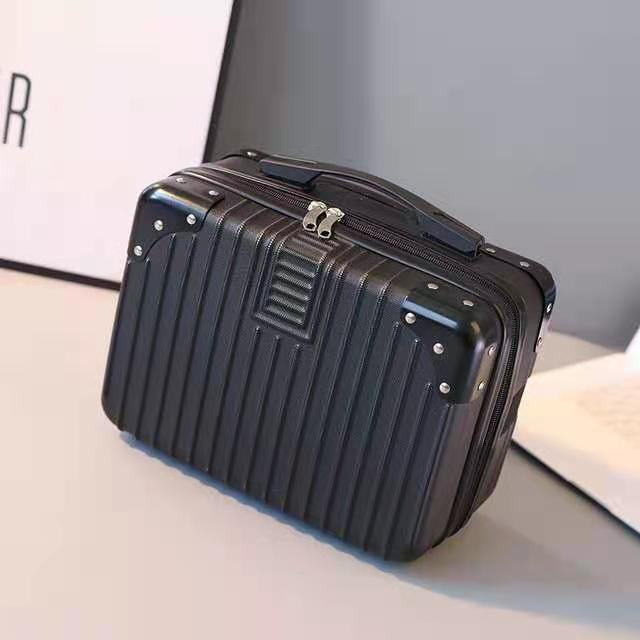 14 inch make up bag mini suitcase hand carry luggage, cosmetic bag, anti-scratch with large capacity makeup pouch