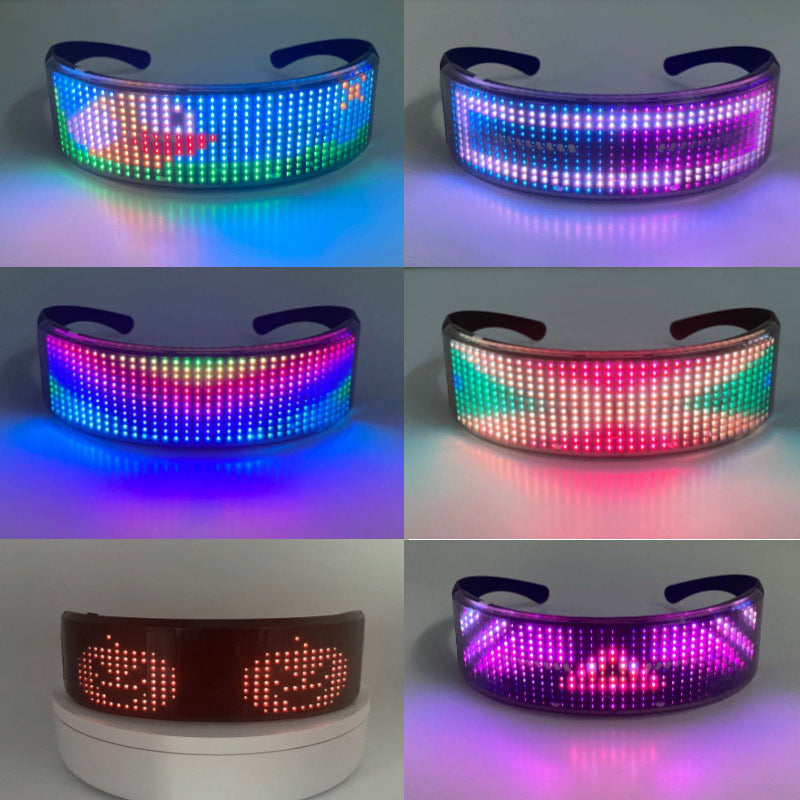 Concert Sunglasses DIY LED Bluetooth Glasses App Control Luminous  Flashing