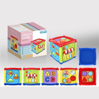 Baby Educational Music Toy Activity Cube Piano Shape Time Alphabet Figures