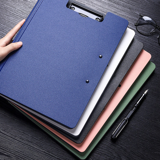 A4 File Folder Clipboard Writing Pad Memo Clip Board Double Clips Organizer Office Folders Papers Organizers Accessories