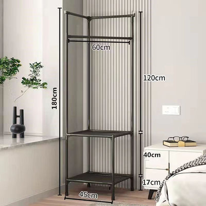 Corner Clothes Rack With Pants Hanger Drying Rack Small House Clothes Hanger Bedroom Bedside Storage Corner Hanging Rack