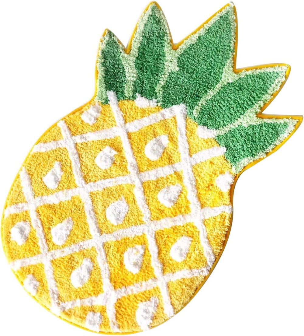 Pineapple Mat Creative Cute Door Mats Non-slip Mats Entrance Door Bathroom Mat Toilet Bathroom Carpet Fiber Microfiber