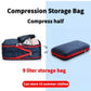 Travel Organizer Portable Storage Bags Nylon Double Layer Compression Clothes Shoe Tidy Pouch For Outdoor Travelling