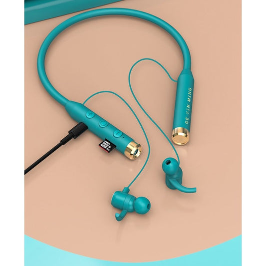 TWS Wireless Bluetooth Earphone Endurance Sports Headphones Stereo Bass Neckband Power LED Display Headset TF Card
