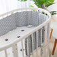 1.8M Nordic Baby Bed Bumper Crib Sides Flounces Cot Bumper for Newborn Baby Cotton Beddings Baby Room Decoration Sidings