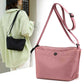 Simple Pure Color Nylon Sling Bag Women Fashionable Water Repellent Shoulder Crossbody Elegant Adjustable Strap Artistic