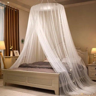 Hung Dome Princess Big Mosquito Net Sexy For King Size Bed Grace White Canopy Home Prevent Insect One Door NEW Circular