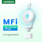 UGREEN Portable Magnetic Charger for Watch, Wireless Portable Watch Charger Travel Cordless MFi Certified Cableless