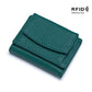 Small Wallet Female Genuine Leather Japanese Style Money Cloth RFID Coin Bag Foreign Trade Mini Short Lightweight Purse
