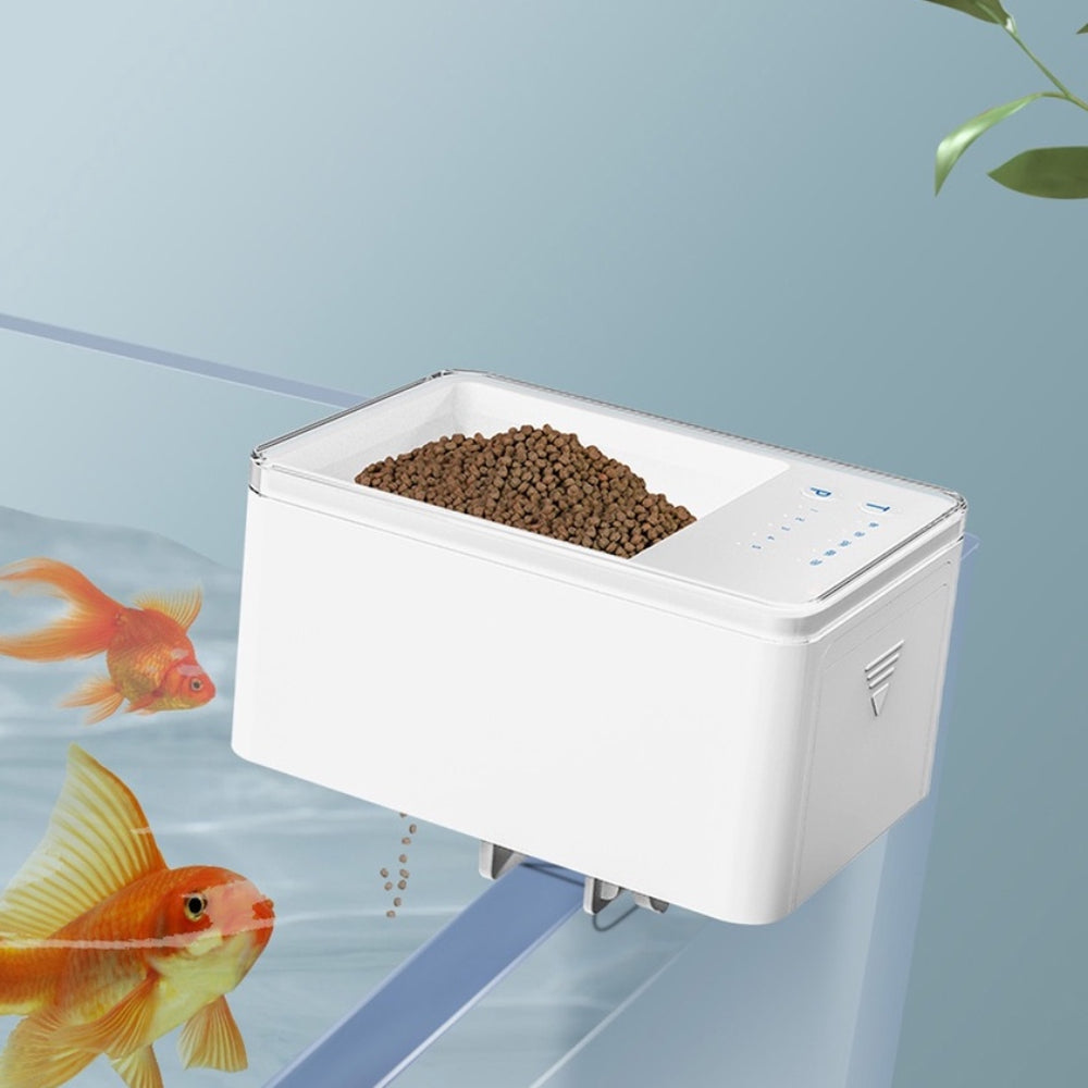 Automatic Fish Feeder Smart Digital Fish Food Dispenser Timer Fish Feeder 70ml Battery Operated Auto Feeding for Fish Tanks and Aquariums