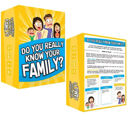 Do You Really Know Your Family A Fun Family Game Filled with Conversation Starters and Challenges