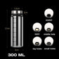 300mL Glass Seasoning Jar With Scale 4 Outlets Spice jars Kitchen Chili Pepper Powder Sprinkling Jar Barbecue Salt Shaker Container