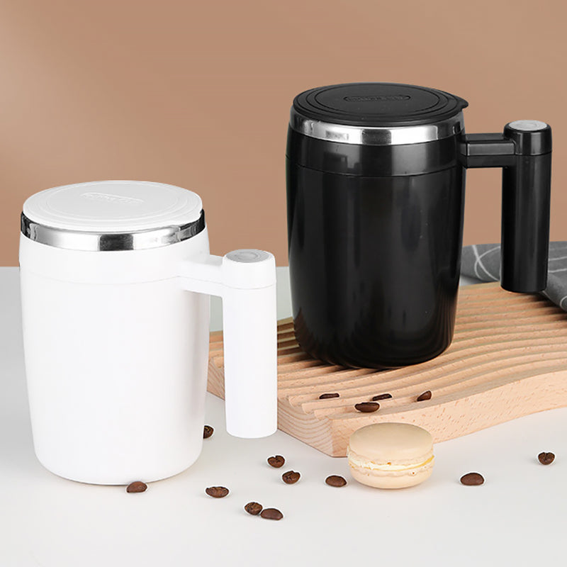 380ml Self Stirring Mug Rechargeable Auto Magnetic Coffee Mug with Stir Bar Stainless Steel Reliable Mixing Office Cup