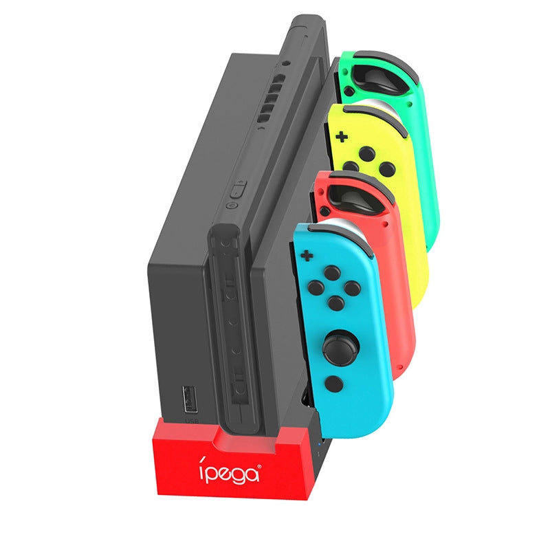 4 in 1 Switch Joycon Charger Charging Dock Base Docking Station LED Indicator for NS Switch Joy Controller