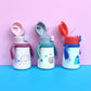 360ml Cartoon Stainless Steel Thermal Flask With Straw Portable Kids Thermos Mug Children Tumbler Drinking Cute Toddlers