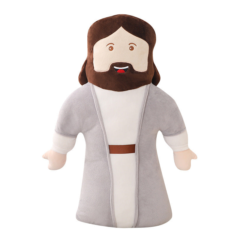 50Cm Stuffed Jesus Christ Plush Toy Soft Doll Kids Room Decor Photography Props Hug Pillow Christian for Boy Girl Gift