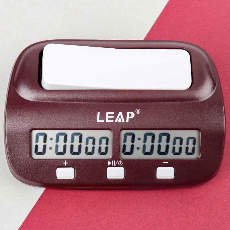 LEAP PQ9907S Digital Chess Clock I-go Count Up Down Timer for Game Competition Multi-functional Alarm Preset Stopwatch