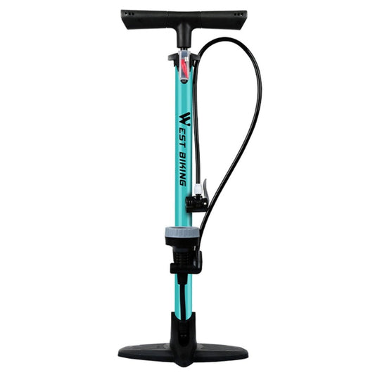 Bicycle Floor Pump 160PSI Bike Air Pump with Gauge Presta & Schrader Valves Tire Tube Inflator with Multifunction Ball